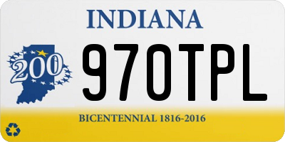 IN license plate 970TPL
