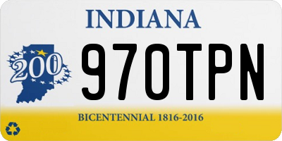 IN license plate 970TPN