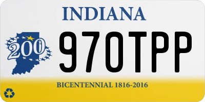 IN license plate 970TPP