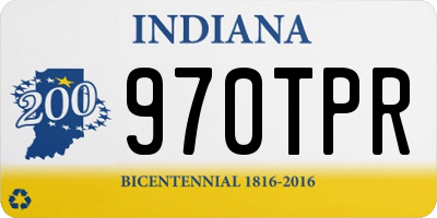 IN license plate 970TPR
