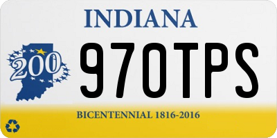 IN license plate 970TPS