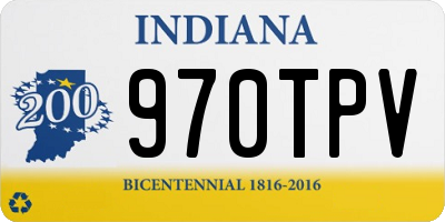 IN license plate 970TPV