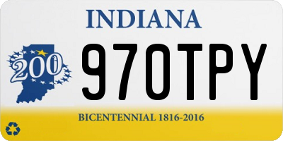 IN license plate 970TPY