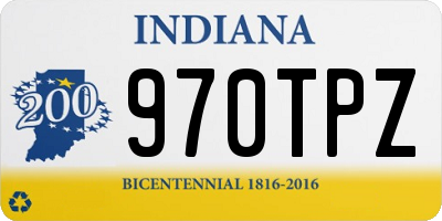 IN license plate 970TPZ