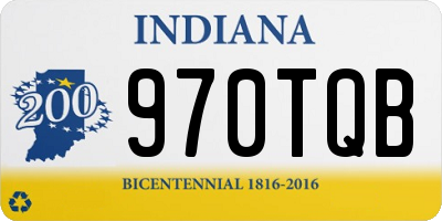 IN license plate 970TQB