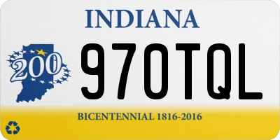 IN license plate 970TQL