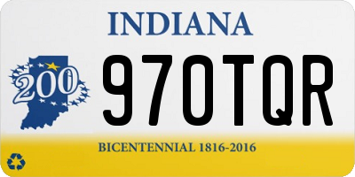IN license plate 970TQR