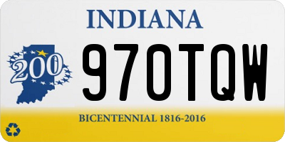 IN license plate 970TQW