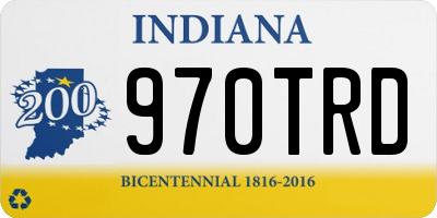 IN license plate 970TRD