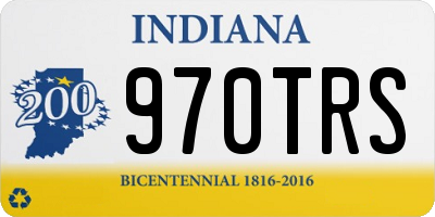 IN license plate 970TRS