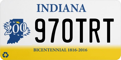 IN license plate 970TRT