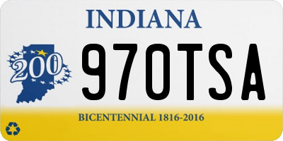 IN license plate 970TSA
