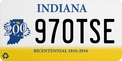 IN license plate 970TSE
