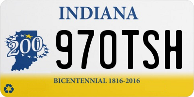 IN license plate 970TSH
