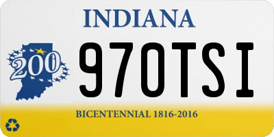 IN license plate 970TSI