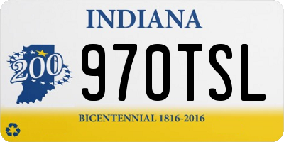 IN license plate 970TSL