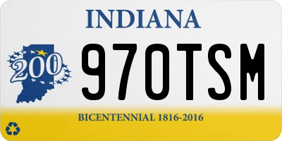 IN license plate 970TSM