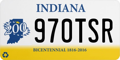 IN license plate 970TSR