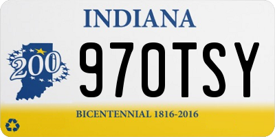 IN license plate 970TSY