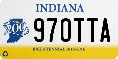 IN license plate 970TTA