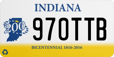 IN license plate 970TTB