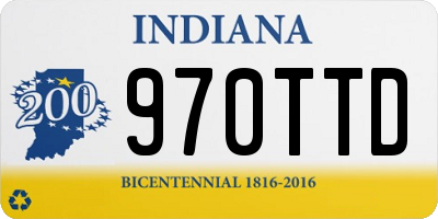IN license plate 970TTD