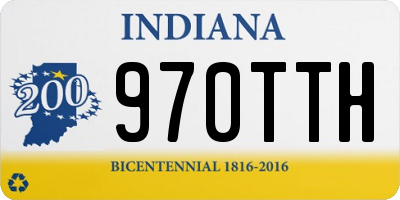 IN license plate 970TTH