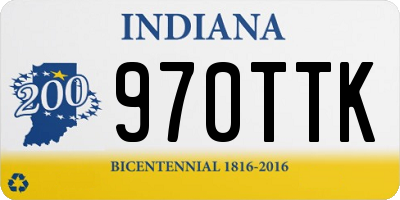 IN license plate 970TTK