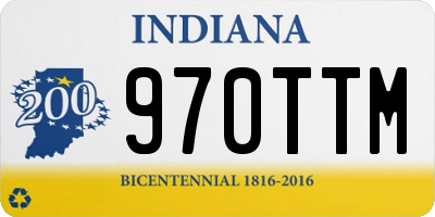 IN license plate 970TTM