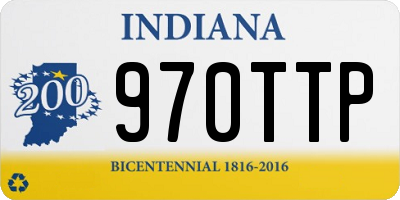 IN license plate 970TTP
