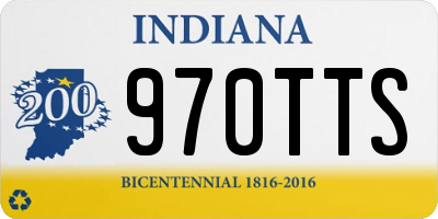 IN license plate 970TTS