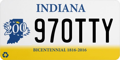 IN license plate 970TTY