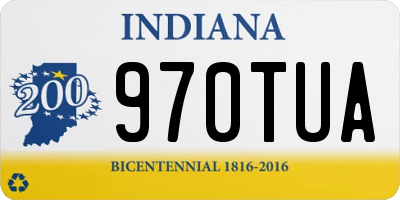 IN license plate 970TUA