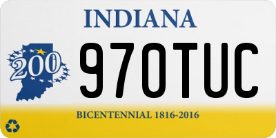 IN license plate 970TUC