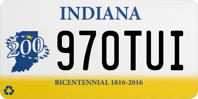 IN license plate 970TUI