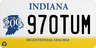 IN license plate 970TUM
