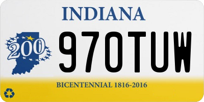 IN license plate 970TUW