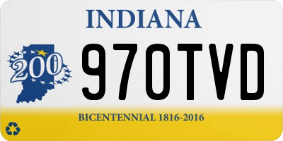 IN license plate 970TVD