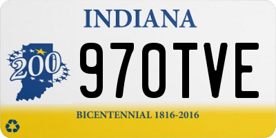 IN license plate 970TVE