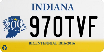 IN license plate 970TVF