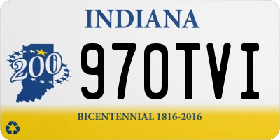 IN license plate 970TVI