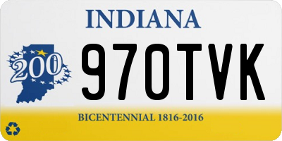 IN license plate 970TVK
