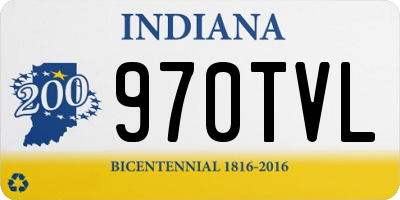 IN license plate 970TVL