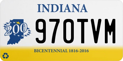 IN license plate 970TVM