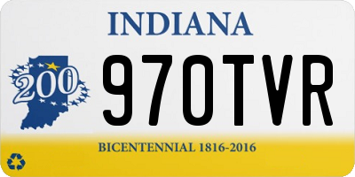 IN license plate 970TVR