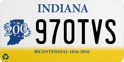 IN license plate 970TVS