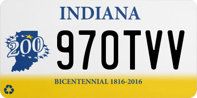 IN license plate 970TVV