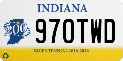 IN license plate 970TWD