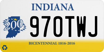 IN license plate 970TWJ