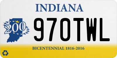 IN license plate 970TWL